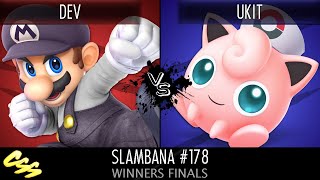 Slambana 178 Winners Finals Dev Mario vs UKIT Jigglypuff [upl. by Giuliana]