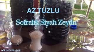 Az Tuzlu Asla Erimeyen Sofralık Siyah Sele Zeytin Kurulum Tarifi Tatlandirması Nasıl Yapılır İzleyin [upl. by Quartet]