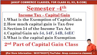 Capital Gain Tax Explained Capital Gains Tax on Property  Section 54 54EC 54F of Income Tax Act [upl. by Hartzel527]