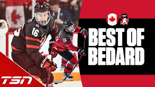 BEST OF CONNOR BEDARD  2023 IIHF WORLD JUNIORS [upl. by Yzzo904]