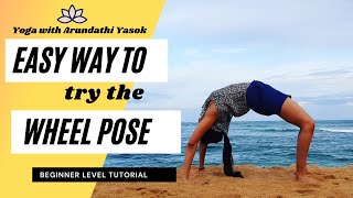 Simple way to the wheel pose I How to do the wheel the right way I Beginner level [upl. by Asiaj]