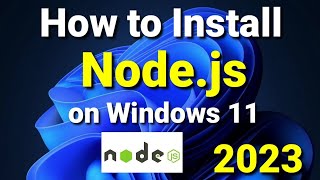 How to install Nodejs on Windows 10 11  Complete Installation  Themesbrand [upl. by Adyam761]