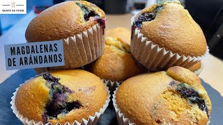 Muffins de ARANDANOS Saludables con HARINA INTEGRAL [upl. by Isman]