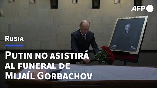 Putin no asistirá al funeral de Mijaíl Gorbachov  AFP [upl. by Atsyrc]