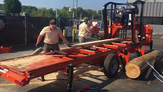 WoodMizer LX450 Sawmill Demonstration Open House 92517 [upl. by Langer870]