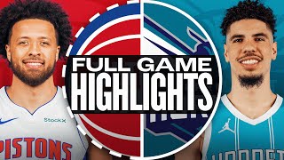 PISTONS at HORNETS  FULL GAME HIGHLIGHTS  November 6 2024 [upl. by Yecal]