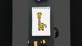 Easy Giraffe Drawing for Kids [upl. by Aniz]