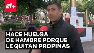 Mesero hace huelga de hambre porque le quitan las propinas  N [upl. by Stanfield]