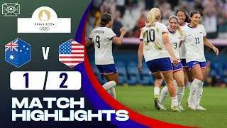 Australia vs USA  12  Womens Football  Paris 2024 Highlights  usa vs australia soccer [upl. by Adaj]