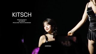 4k 240613 IVE  Kitsch Wonyoung focus Show what I have in Amsterdam [upl. by Anitselec574]