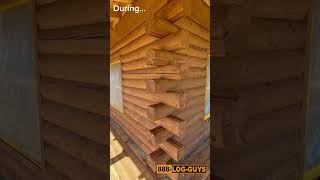 Log Home Restoration Project Greybull Wyoming [upl. by Rici]