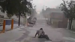 Granizada y lluvia provocan fuertes daños en Río Grande Zacatecas [upl. by Gnoh]