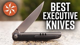 The Best Executive Folding Knives Available Now at KnifeCentercom [upl. by Hakvir7]