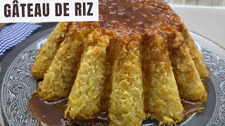 Gâteau de riz au lait  RECETTE FACILE du gâteau de riz au four bien crémeux  4 Ingrédients [upl. by Osnola]