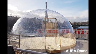 AURA Dome pavilion for B2B HORECA Pop up cafe [upl. by Aronson868]