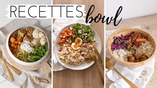 3 recettes de buddha bowl végétariens [upl. by Alekal]