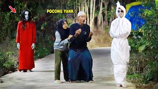 PRANK POCONG PALING APES  MAU LARI DIHADANG KUNTILANAK  LUCU NGAKAK🤣 [upl. by Inuat695]