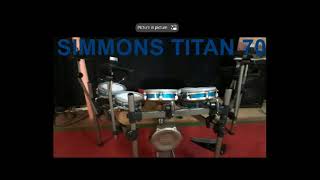 Simmons Titan 70 Bowie cover Moonage Daydream live full band [upl. by Hallam374]