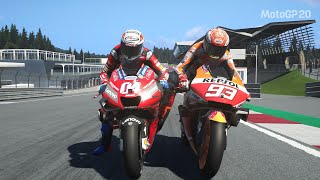 MotoGP 20  Andrea Dovizioso vs Marc Marquez in Red Bull Ring [upl. by Froma]