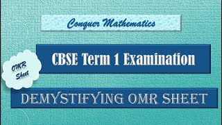 CBSE Examination  Term 1  Demystifying OMR Sheet [upl. by Eastlake423]