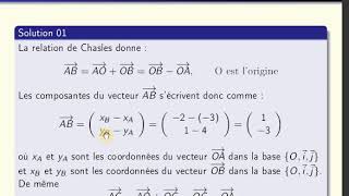 301 Mécanique rationnelle Série 01 Exercice 01 Somme de vecteurs [upl. by Fawcette420]