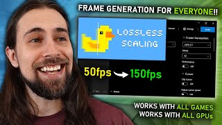 Frame Generation for EVERYONE Lossless Scaling is MUCH better than I thought [upl. by Oletta100]