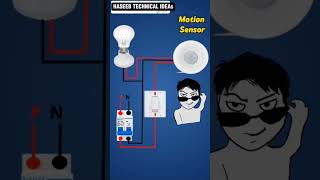 How to motion sensor connection ❓😎 Haseeb TECHNICAL ideas 💡 experiment sensor [upl. by Nored]