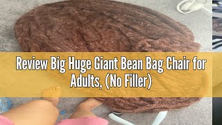 Review Big Huge Giant Bean Bag Chair for Adults No Filler Bean Bag Chairs in Multiple Sizes and C [upl. by Anthony358]