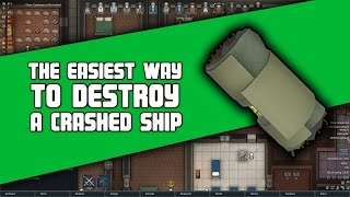 The Easiest Way to Destroy a Crashed Ship or Poison Ship in Rimworld  ShipPartCrash [upl. by Mariande986]