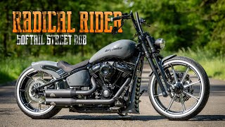 Thunderbike Radical Rider  customized HarleyDavidson Softail Street Bob FXBB [upl. by Arraek]