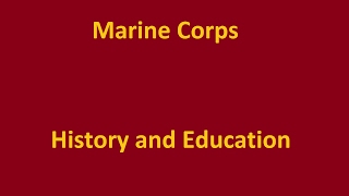 Marine Corps History and Education Officer Ranks [upl. by Anaeel94]