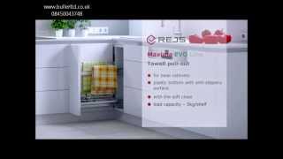 Pull out unit for kitchen base cabinets with towel rails and soft close [upl. by Berget]