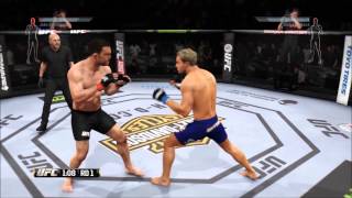 EA SPORTS UFC PS4 Unranked Online Match Jake Ellenberger VS Josh Koscheck [upl. by Nemra]