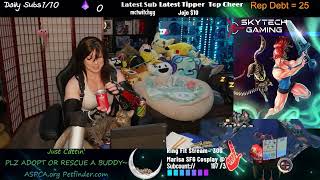 Tifa Cosplay strim Chattin Cats and Muscle VOD April 22nd 2023 [upl. by Earal]