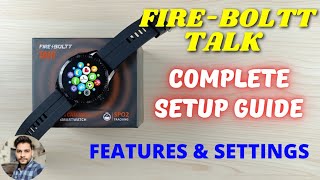 FireBoltt Talk Smartwatch Complete Setup Guide [upl. by Prady]