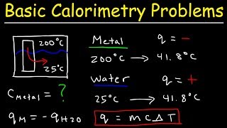 How To Solve Basic Calorimetry Problems in Chemistry [upl. by Aribold932]