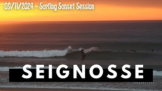 Sunset Surfing with Skilled Riders  08112024 surfingwaves waves surf raw ocean [upl. by Letnuahs]