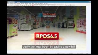 GoFrugal RPOS65 Software Year Begin Process 2017  2018 [upl. by Gomez]