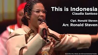 This is Indonesia  Claudia Emmanuela Santoso I Pembukaan Hannover Messe 2023 [upl. by Aicitan]