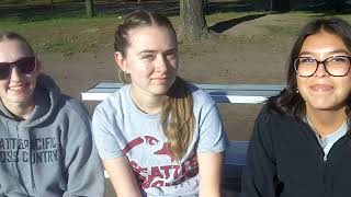 SPU WOMENS CROSS COUNTRY Ella Milanovich Alexa Gossett and Nicole Pierce [upl. by Lipscomb939]