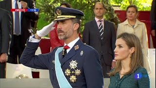 HIMNO NACIONAL DE ESPAÑA 2014 REY FELIPE VI [upl. by Kecaj]