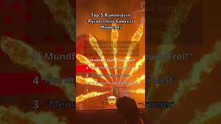 Top 5 Rammstein Pyrotechnic Concert Moments [upl. by Ahseat]