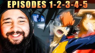 7 ANS PLUS TARD  BEYBLADE SHOGUN STEEL EPISODES 12345 REACTION  TIER LIST BEYBLADE METAL [upl. by Muryh]