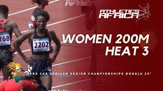 Womens 200m Heat 3  2024 African Athletics Senior Championships  Douala 24 [upl. by Lohcin]