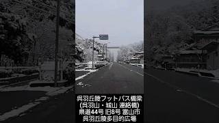 TOYAMA 雪 SNOW 降雪 積雪 呉羽丘陵フットパス橋梁 呉羽山 城山連絡橋 歩道橋 五福八区 から 峠茶屋 富山県道44号 富山高岡線 旧8号 富山市 drive ドライブ 橋 2024年3月 [upl. by Elias]