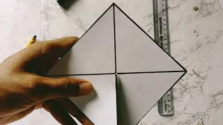 How to make pyramid  Paper triangle 3D DIY [upl. by Josephson399]