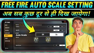 What is auto scale setting in free fire  What is the use of autoscale in free fire [upl. by Kcirdef889]