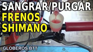 Sangrar o purgar los frenos hidraulicos Shimano Deore y XT  Mecanica MTB [upl. by Etta635]