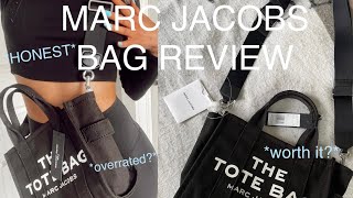 MARC JACOBS THE MINI TOTE BAG UNBOXING REVIEW amp FIRST IMPRESSION [upl. by Jepum]