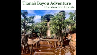 Tianas Bayou Adventure Construction Update  March 2024 [upl. by Aihtnys]